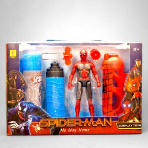 Spider man with web spray